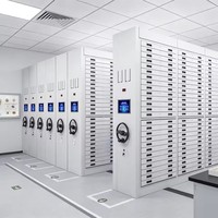 Système de rangement intelligent en acier moderne et verrouillable pour bureaux, comprenant des compacts mobiles, des armoires de classement et des étagères, pour l'ingénierie et le commerce extérieur, vente en gros