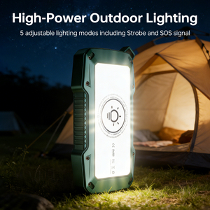 Banco <span class=keywords><strong>de</strong></span> Energía New Age <span class=keywords><strong>de</strong></span> 50000 mAh y 65 W, Generador Solar Portátil, Resistente al Agua IP65, con Luz LED y Alarma con Sensor <span class=keywords><strong>de</strong></span> Movimiento - Product Image 6