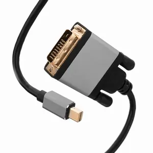 Hoge Kwaliteit Aluminium Metal Shell, Ondersteuning 4K Resolutie, hd Mini Displayport Naar Dvi 24 + 1 Pin Kabel Voor Computer