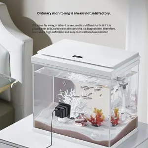 كاميرا ماكرو جديدة للحيوانات الأليفة، كاميرا مراقبة لحوض السمك مع رؤية ليلية، مستشعر CMOS، تقنية H.264، واي فاي - Product Image 2