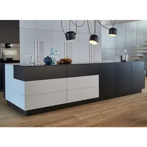 经典设计定制实木白色现代风格模块化厨房橱柜意大利风格厨房家具