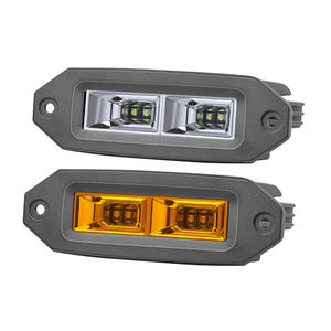 Couleur ambre ou blanche 2 pièces 80W pare-chocs encastré grand angle de faisceau d'inondation camion mini voiture lumière LED Pod - Product Image 1