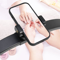 Meilleure Vente Lampe LED Demi-Lune pour Ongles Pliable, Lampe de Bureau avec Support Téléphone, Lumière LED Demi-Lune pour Salon de Beauté et Ongles