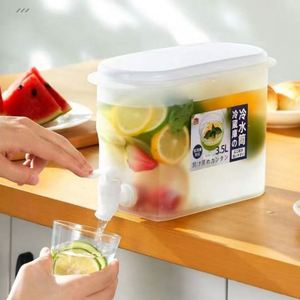 Seau à eau froide de grande capacité 3L avec robinet en plastique, distributeur de boissons froides - Product Image 1