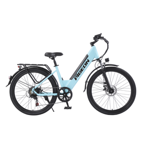 Bicicleta Eléctrica Ligera para Adultos, Motor sin Escobillas de 7 Velocidades y 400W, Cuadro con Amortiguación, Alcance de 40KM, para Desplazamientos Urbanos Diarios, JYOP-PG3 7- - Product Image 3