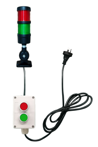 ONN-M4 1-5 Schichten Manuell Bedienbare LED-Signalsäule Warnleuchte mit Summer Blinkfunktion Steuerknopf 100-240V Eingang CE - Product Image 3