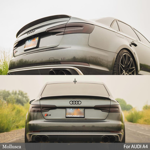 For A4/S4 B9 B9.5 S Style Real Forged Carbon Fiber Material <b>Rear</b> <b>Spoiler</b> Trunk Wing 2017-2024 - Product Image 6