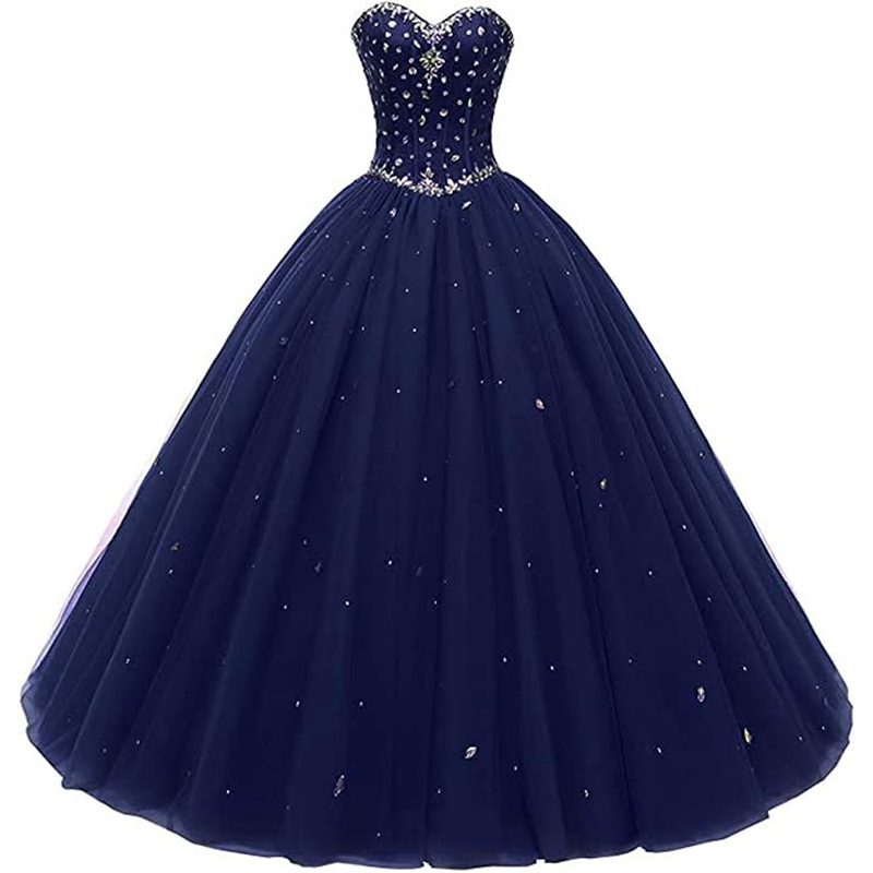 sweetheart ball gown tulle quinceanera dress