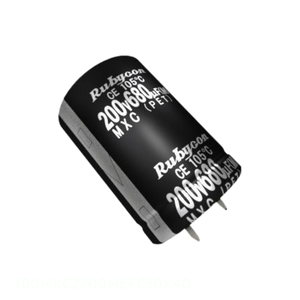 ตัวเก็บประจุแบบมีรูผ่านช่อง2700 uF ตัวเก็บประจุแบบมีช่องเสียบ2700 uF 20% 100V 100MXC2700MEFC30X40 - Product Image 1
