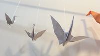 Burung Origami Kertas Warna-warni Buatan Tangan dengan Tali untuk Dekorasi Pernikahan - Gaya Cinta Ukuran Dapat Disesuaikan 10 Kerajinan Kertas