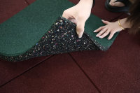 Tapis de sol extérieur pour aire de jeux pour enfants, coussinets emboîtables anti-choc, anti-collision, non toxiques, pour zone de jeu en plein air