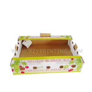 Cardboard Custom Paper Food Packaging Boxes Blueberries Cardboard Trays