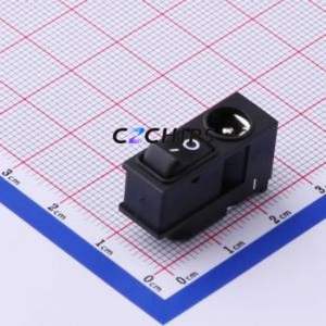 RJ-005 Rocker Switch Switch ( Rocker Shape: Concave Bend )( Pin Style: Solder Tab )( Rocker Color: Black ) - Product Image 1