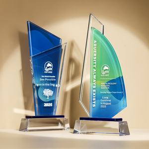 Trofeo de Cristal Artificial Creativo 2025, Personalizable, de Alta Gama, para Premios Anuales a Empleados Destacados, con Coloración Gratuita - Product Image 4