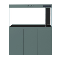 Aquarium rectangulaire moderne en verre Beta de 200 gallons avec système de filtration, chauffage et boîtier PC 5W pour salon