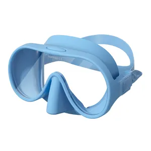 New Professional Frameless Single Lens Silicone Material Scuba Diving Snorkeling Scuba Snorkeling Diving Mask For Adult