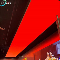 Plafonds en PVC 3D Lumineux de Guangzhou, Lambris, Film Bleu LED, Plafonds Extensibles pour Salon de Beauté