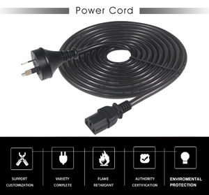 Nzs Extension Lead with SAA to IEC C13 Female <strong>Cable</strong> AU Plug AC Australia 1M 10A IP11 for Home Appliances - Product Image 2