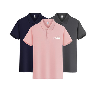 卸売 高品質 カスタムロゴ ポロシャツ メンズファッション ゴルフポロシャツ 半袖Tシャツ メンズポロシャツ 無地 - Product Image 1