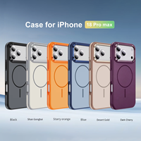 Funda Protectora Magnética Resistente para iPhone 16 17 18 ProMax, Carga Estable, Funciona con Banco de Energía, Tarjetero, Soporte para Teléfono