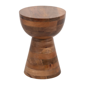 Tavolino Rotondo in Legno Lucidato Stile Contemporaneo per Piccoli Spazi - Product Image 1