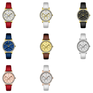 Montre à quartz pour femme en cuir véritable personnalisée 3TM étanche 304L coque en acier à la mode et élégante all-match - Product Image 2