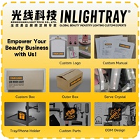 Lampe à ongles LED à double bras pour extension de faux cils, pour salon de beauté, de tatouage, de manucure et de cils, avec LOGO gratuit