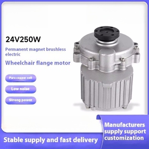 Motor de brida sin escobillas de CC de 24V 250W con imán permanente para silla de ruedas eléctrica, bicicleta eléctrica y robot, velocidad de 100 rpm, voltaje nominal de 12V - Product Image 5