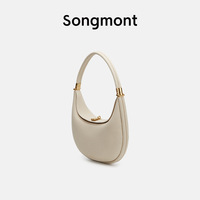 Sac Croissant Moyen de Luxe Haut d'Automne en Cuir de Vachette Épaule Sous les Bras Épaule Style Designer Bandoulière Sac à Main et Sac à Main pour Dames