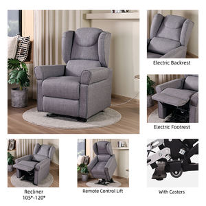 Tecforcare-Silla reclinable eléctrica para ancianos, sillón reclinable de lujo, ajustable, para el hogar - Product Image 2