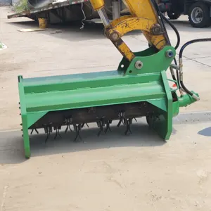 Grosir mesin pertanian 5-9t penggali Mulchers Rotary mesin pemotong rumput jerami mesin penyebar untuk 3-5t penggali