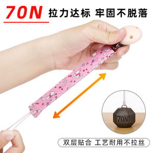 Cadena de clip para chupete de dibujos animados con correa para bebés de 6 meses o más, soporte de silicona suave para mordedor, diseño antipérdida - Product Image 3