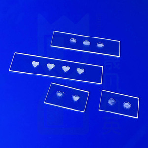 实验室用透明波兰方形石英玻璃显微镜载玻片