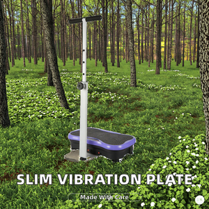 Mini plateforme vibrante de fitness Crazy Fit avec poignées, équipement d'exercice électromagnétique pour usage domestique, charge maximale 120 kg - Product Image 2