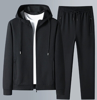 Ensemble de vêtements de sport décontractés pour hommes printemps-automne, pantalon en coton respirant à manches longues, coupe ajustée, uniforme scolaire, sweat à capuche