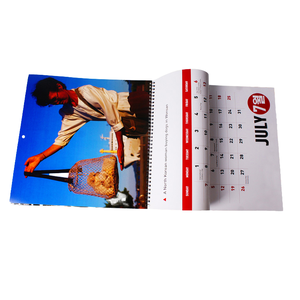 促销定制相框桌台日历2026办公礼品缝线螺旋装订每日每月数码墙面印刷 - Product Image 2