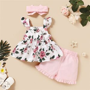 Ensemble de vêtements d'été pour petites filles GS Children Boutique, sans manches, avec nœud - Product Image 2
