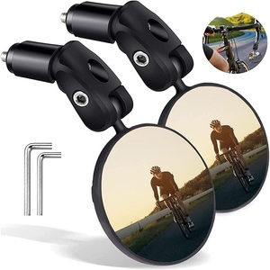 1pcs Universal กระจกมองหลังจักรยานปรับหมุนมุมกว้างขี่จักรยานแฮนด์ด้านหลังสําหรับ Mtb จักรยานอุปกรณ์เสริม - Product Image 1