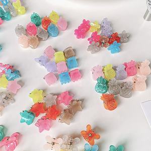 Yeni varış tasarım 10 parça Mini saç tokası jöle tatlı kız için saç tokası pençe - Product Image 6