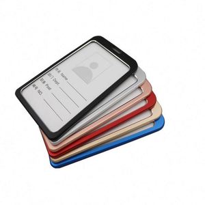Porte-cartes de bureau en aluminium multicolores, badges nominatifs professionnels en métal pour employés, accessoires de lanière - Product Image 2