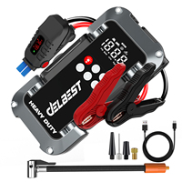 Q20 Best Seller Démarreurs de Voiture 12 Volts avec Écran LCD, Câble Intelligent, Alimentation d'Urgence, Poids environ 1600g