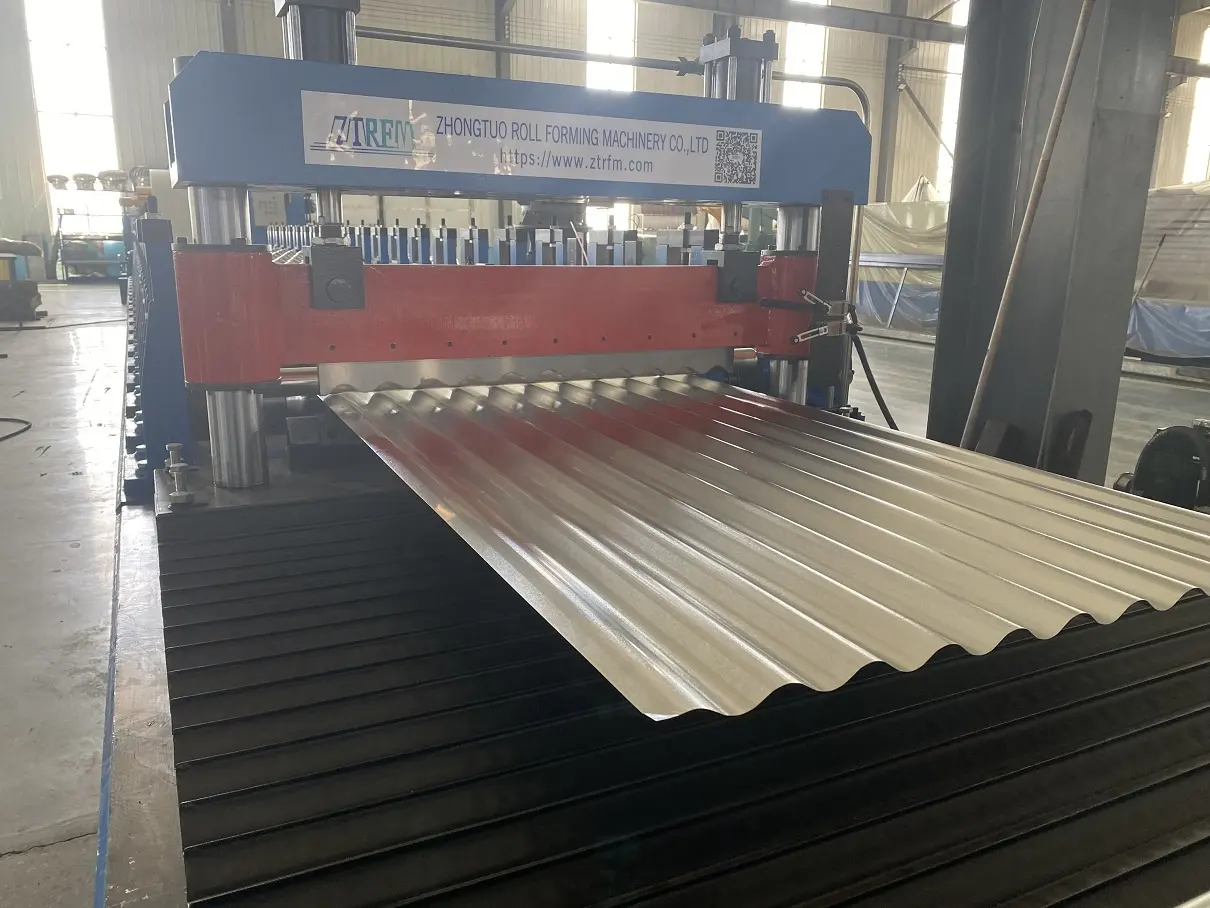 Aluminium roofing sheet corrugating machine corrugated sheet metal roof making machine metal sheet corrugating machine