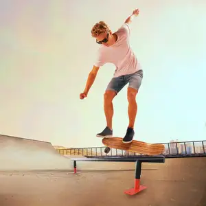 Skate Grinding Rail Skate Deck Rails Driveway Skatepark Grind Rail Para Iniciantes E Adultos