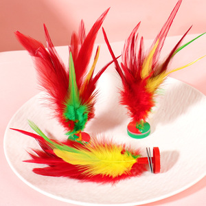 Volante de Bádminton Autonomy con Plumas de Colores, Plástico Resistente, para Prácticas Deportivas en Interiores, para Estudiantes y Competiciones - Product Image 1