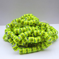 Bagues de pattes rondes de 8 mm pour pigeons, utilisables en toutes saisons, pour l'élevage et les courses, fournitures pour oiseaux