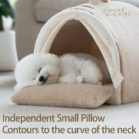 Yongbao 2026 Nouvelle Niche d'Hiver pour Chien, Lit Chaud pour Chien en Fausse Fourrure de Lapin, Oreiller Indépendant, Coussin Orthopédique Antidérapant, Fabrication OEM
