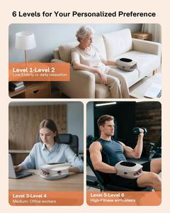 Masseur électrique sans fil portable avec compression thermique, airbag, acupression, contrôle de la durée pour les doigts, le poignet et la paume - Product Image 4