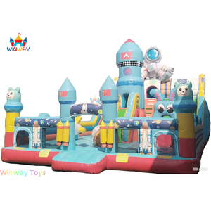 Tùy chỉnh PVC tàu vũ trụ <span class=keywords><strong>Inflatable</strong></span> lâu đài tên lửa bị trả lại nhà máy bay lớn <span class=keywords><strong>Inflatable</strong></span> công viên bouncy cho trẻ em và người lớn - Product Image 2
