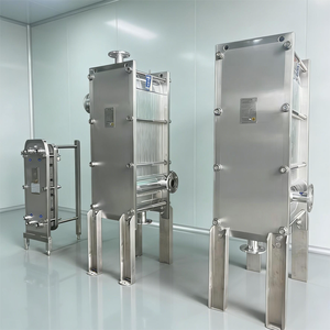 เครื่องแลกเปลี่ยนความร้อนแบบแผ่นสเตนเลสสตีล KEDUN แบบช่องกว้าง ความดัน 3.0MPa อัตราการไหล 1.2-15.2 ลิตร/กิโลวัตต์ สำหรับการให้ความร้อน/ความเย็นของของเหลวที่มีความหนืดสูง - Product Image 1