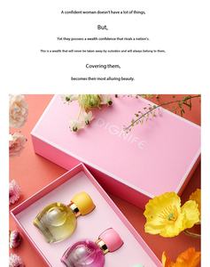 Coffret cadeau de parfum de luxe pour femmes, 3 pièces, eau de toilette florale, fête des mères, anniversaire, Noël, OEM personnalisé - Product Image 5